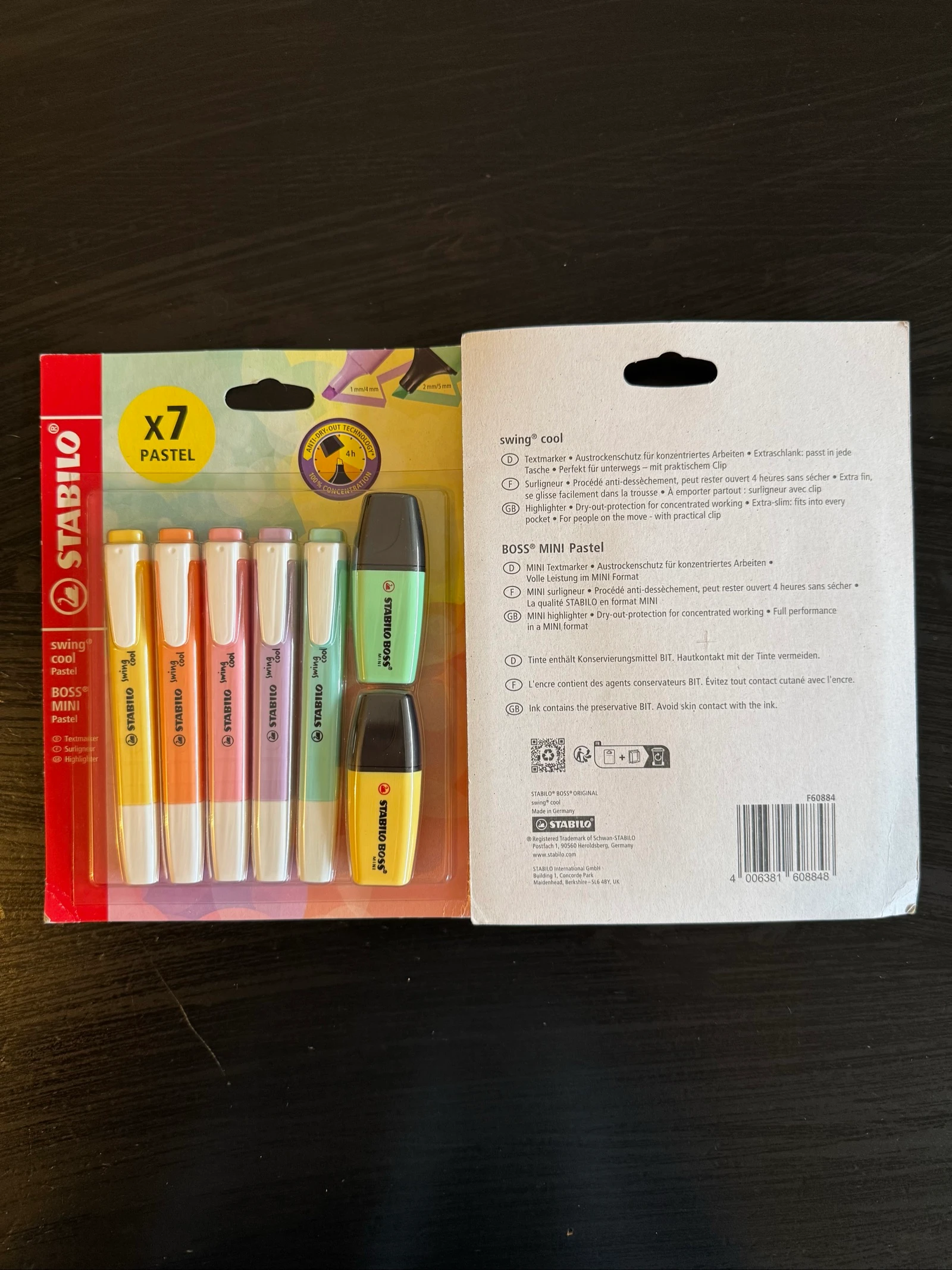 10 surligneurs swing cool + 4 mini boss stabilo – photo 2